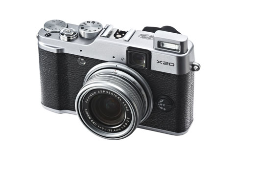 Fujifilm X20 with flash